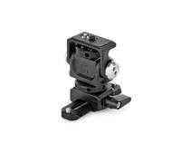 3 Legged Thing Monty 3 Mini Pan & Tilt Mount - Cold Shoe + Modular Picatinny Base, 360° Rotation, ¼”-20 Thread - Darkness Finish