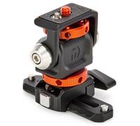 3 Legged Thing Monty 3 Mini Pan & Tilt Mount - Cold Shoe + Modular Picatinny Base, 360° Rotation, ¼”-20 Thread - Lava Finish