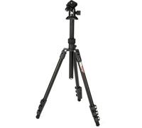 3 Legged Thing Patti 2.0 Flip Lock Travel Tripod with Ball Head - Magnesium Alloy Camera Tripod, 10kg Capacity, Converts to Monopod, Reversible Column, Compact & Lightweight for DSLR (Darkness)