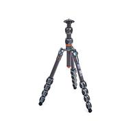 3 Legged Thing Pro Range 2.0 Leo 2.0 Carbon Fibre Travel Tripod System - Adjustable Camera Tripod with 3 Detachable Legs for Monopod Conversion - Metallic Slate Grey (LEOGREY2)