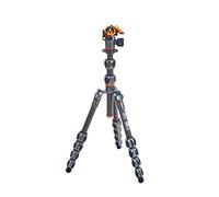 3 Legged Thing Pro Range 2.0 Leo 2.0 Kit Carbon Fibre Travel Tripod System - Adjustable Camera Tripod with 3 Detachable Legs for Monopod Conversion - Metallic Slate Grey (LEOKITGREY2)
