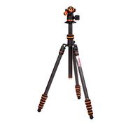 3 Legged Thing Punks Billy 2.0 Carbon Fibre Travel-Friendly Tripod - Compact & Adjustable Camera Tripod with Three Detachable Legs (BILLYBLACK2.0)