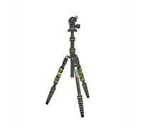3 Legged Thing Punks Brian 2.0 Carbon Fibre Travel-Friendly Tripod - Compact & Adjustable Camera Tripod with Three Detachable Legs (PF-55DG-3N6N) (Moss Green)