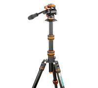 3 Legged Thing Punks Corey Video Magnesium Alloy Compact Tripod Kit (Lava - Black/Orange)