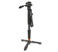 3 Legged Thing Punks Taylor 2.0 Monopod Kit with DOCZ2 Foot Stabiliser & AH Trinity Darkness, Matte Black | ✅ 5 years warranty