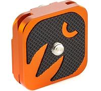 3 Legged Thing QR4 - 38 x 38 mm Arca-Swiss Compatible Quick Release Plate (QR4-EQ) - Compact Tripod Mounting Plate with Rubber Grip