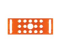 3 Legged Thing XPAND 75mm Riser Block for Camera Rig & Cage - Magnesium Alloy, Patented Modular Slots, Multiple 1/4"-20 Threads, Lightweight Support (Orange)