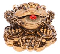 3 Legged Toad - Lucky Money Frog Feng Shui Money Frog, Feng Shui Toad Coin Chinese Charm Fengshui Decor for Prosperity Home Decoration