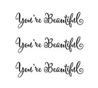 3 Letter Wall Stickers, Simple Wall Stickers, Inspirational Short Sentence Wall Stickers, Home Decorations, Suitable for Bedrooms, Study Rooms, and Living Rooms.