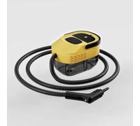 3 Level Adjustable Pressurized Handheld Steam Cleaner for Home, 10s Heat-Up Handheld Steamer for Cleaning, 1.6 Qt Tank Portable Steam Cleaner Handheld for Car,Grout,Tile,Couch,Floor (dark yellow)