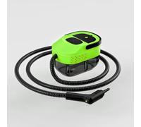3 Level Adjustable Pressurized Handheld Steam Cleaner for Home, 10s Heat-Up Handheld Steamer for Cleaning, 1.6 Qt Tank Portable Steam Cleaner Handheld for Car,Grout,Tile,Couch,Floor (green)