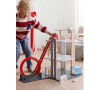 3-level garage with FSC® wooden loop-the-loop red