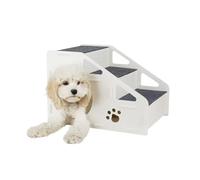 3 Levels Step Pet Climbing Ramps Ladder Detachable Stairway Step Pets Stairway for Sofa Couch Bed Space Saving Detachable Dog Steps for Travel