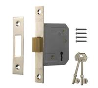 3 Lever Chrome Plated Mortice Deadlock - 63mm (2.5")