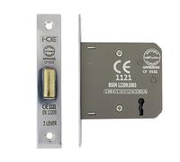 3 Lever Dead Lock Fir BS Standard CE Fir 75 mm Nickel Plated