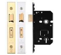 3 Lever Mortice Sash Door Lock Body Union 2277 Replacement ZURS364 ZURS376 (64mm Case Size - 44.5mm Backset, Satin Stainless Steel)