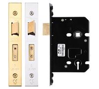 3 Lever Mortice Sash Door Lock Body Union 2277 Replacement ZURS364 ZURS376 (76mm Case Size - 57mm Backset, Satin Stainless Steel)
