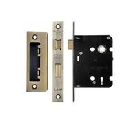 3 Lever SASH Lock 64mm or 76mm - Various Finishes from Ironmongery Hardware Online (Florentine Bronze, 76mm)