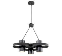 3 Light Chandelier E27 Base Pendant Lights Westinghouse Evita Gun Metal Finish