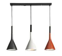 3 Light Macaron Color Ceiling Light Scandinavian Style Led Pendant Lamp Fixture Horn Shape Aluminum Hanging Light Contemporary Industrial Lighting for Dining Room Breakfast Bar Party Decor