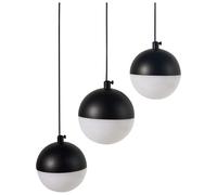 3 Light Metal LED Pendant Lamp Black ANKOBRA