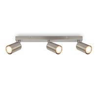 3 Light Nickel Matt Metal LED Spotlight Briloner Metallic Silver One Size