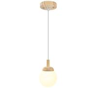 3-Light White Milk Glass Farmhouse Pendant Lights Kitchen Island Single Hanging Light Mini Small Ball Ceiling Lamp Vintage Wood Rustic Chandelier for Dinning Table Bedroom Coffee