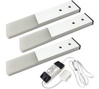 (3 Lights & Driver) Aluminium Under / Over Cabinet Kitchen Light & Driver Kit - Natural White LED