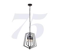 Ceiling Light Black Slinky 3 Matt 35cm Searchlight 7973BK