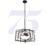 Searchlight 7793BK Slinky 3 Light, matt black, 50cm