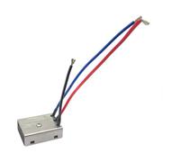 3 Line Power Tool Starter Module, 25A 3500W Class Control Part, Metal Housing, Compact 1.65 X 1.24 X 0.53 in for Maintenance Tasks