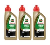 3 Liters Castrol Power 1 Ultimate 2T 100% Synthetic API TC JASO FD Oil Mixture