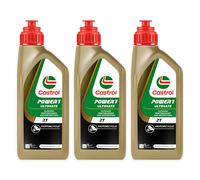 3 Liters Castrol Power 1 Ultimate 2T 100% Synthetic API TC JASO FD Oil Mixture