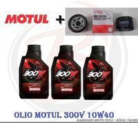 3 Liters Motul 300V 10W40 Oil + Original Oil Filter T-Max 530 from 2012 to 2016