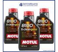Motul 8100 X-Clean 5w-40 5w40 Fully Synthetic Car Engine Oil - 1 Litre 1L