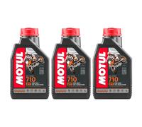 3 Liters Of Motul 710 100% Synthetic Ester 2T Oil JASO FD For Motorcycle Scooter