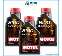 3 Liters Oil Motul 8100 5W40 X-Cess - A3/B4 - LL01 - VW 502.00 - 505.00 - 229.5