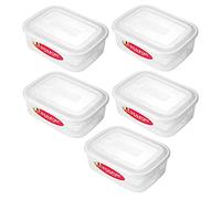 3 Litre Stackable Rectangular Clear Plastic Multipurpose Food Storage BPA Free Container with SnapOn Lid Kitchen Organizer Pantry Ideal for Meal Prep Airtight Long Lasting Temperature Resistance (5)