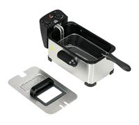 3 Litre Stainless Steel Deep Fat Fryer with Adjustable Temperature Timer 2000W