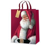 3 Luxury Christmas Traditional Santa Gift Bags With Handles Gift Bag (Large, Pack Of 3)