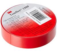 3 M 7000062309 Temflex 1500 Vinyl Electrical Insulation Tape 19 mm x 25 m A, 0.15 mm, red
