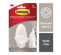 3-M Company 17087Q Command Double Hook - Medium - Quartz Pack Of 4