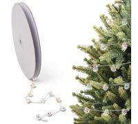 3 M Crystal Christmas Garland, 100PCS Christmas Tree Crystal Garland Shiny Christmas Bead Chain Xmas Hanging Decorations Tree Beads String Chain Xmas Crystal Ornament Party Home Decor (Transparent)