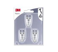 3 M Small Nail Hook 3 Hooks with Fixing Nail, Grey, IHNP5