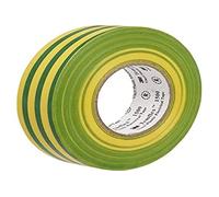 3 M TGG1925 Temflex 1500 Vinyl Electrical Insulation Tape 19 mm x 25 m, Yellow/Green