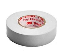 3 M TWEI1925 Temflex 1500 Vinyl Electrical Insulation Tape 19 mm x 25 m, 0.15 mm, white
