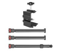 3 Magics Arm Desk Mount Boom Arm for Microphones, 360 Degree Rotation, Aluminum Build, Wide Clamping