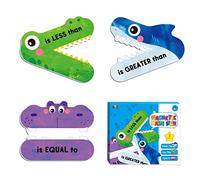 3 Magnetic Math Signs - Greater Than/Less Than/Equal To Math Demonstration Tool for Teacher, School, Classroom Supplies