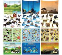 3 Make a Scene Sticker Activity Sets - Farmyard, Undersea & Safari