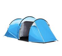 3-Man Camping Tent Blue 154H x 426L x 206W cm 2-Room Tunnel Porch Fits 3 People